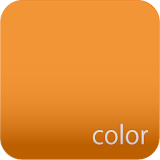 orange color wallpaper icon