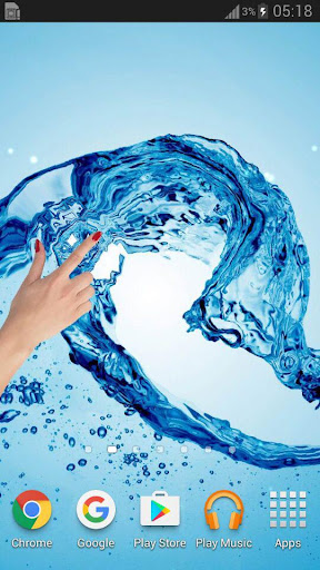 Galaxy Water Live Wallpaper