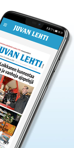 Juvan Lehti, päivän lehti Screen 2