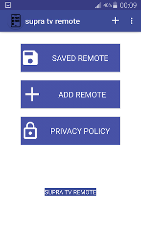 supra TV remote control Screenshot 1 - AppWisp.com