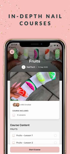 Android application The Nail Tech org. screenshort