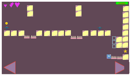 Android application Bouncy yellow ball screenshort