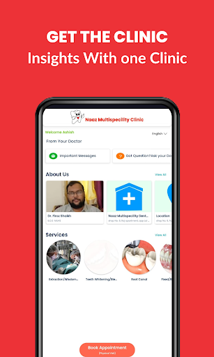 Android application Naaz Multispecility Dental Cli screenshort