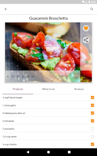 Appetizer Recipes Screenshot