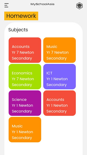 MySchoolAsia Staff Screen 2