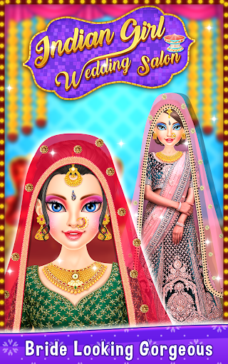 Android application Indian Girl Wedding Salon Game screenshort