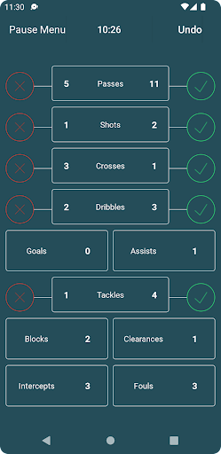 Football StatKeeper Screen 2