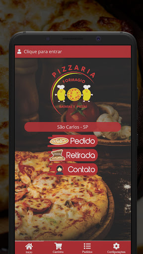 Android application Pizzaria Formagio screenshort