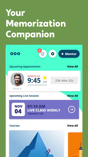 Android application Memorise Mentor screenshort