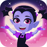 Vampire girl adventure race icon