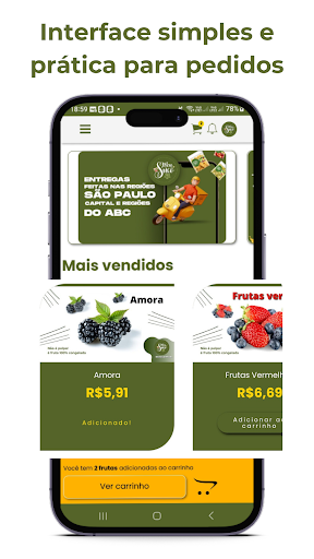 Android application Meu Suco screenshort