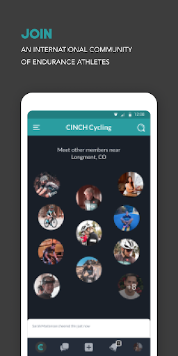 Android application CINCH Cycling screenshort