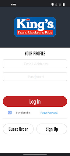 Android application King's Pizza Roseville screenshort