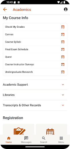 MyUT Austin Screen 3