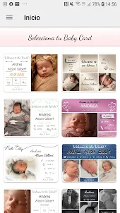 Hello Baby App - Baby Card - A
