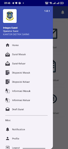 eOffice SARMI Screen 2
