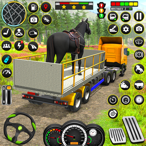 Farm Animal Transport Truck  Icon