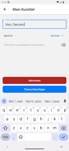 eDoer - Content Curation Screen 2