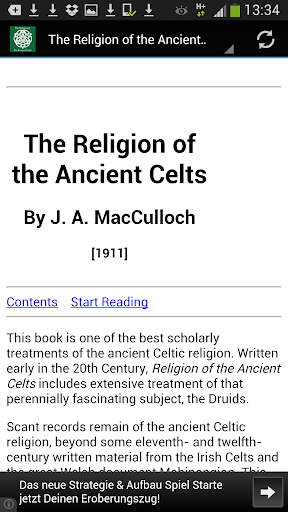 Android application Religion of the Ancient Celts screenshort