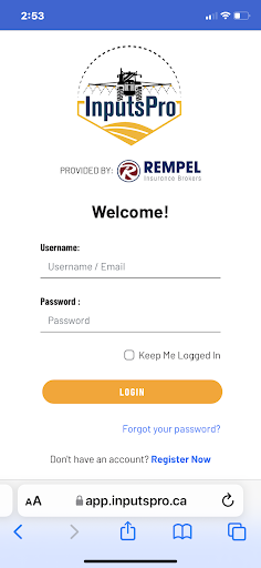 InputsPro Inc. Screen 2
