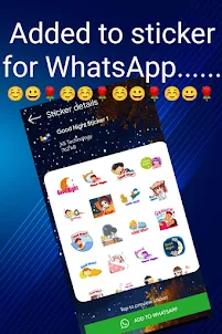 GoodNight Sticker For WhatsApp