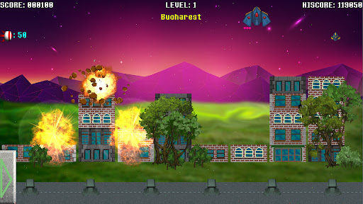 Android application Rocket Attack screenshort
