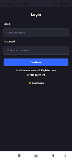 Android application migestor.app screenshort
