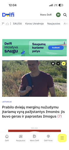 Delfi.lt screenshot 0