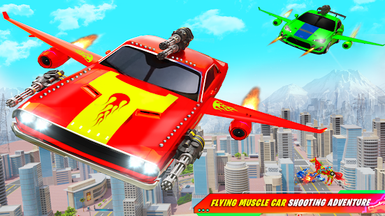 Flying Muscle Car Robot Transform Horse Robot Game 47 APK screenshots 5