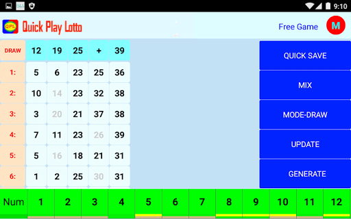 Quick Play Lotto Screen 3