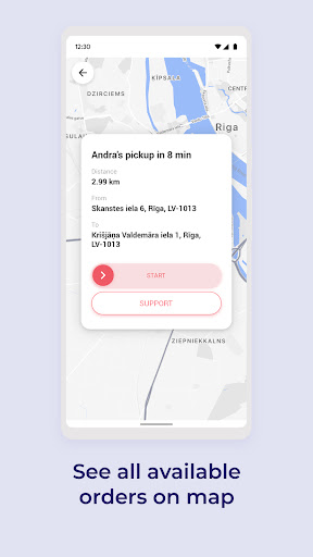 QWQER Partner/Driver Screen 2