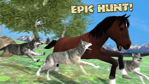 Android application Hungry Wolves Forest Wild Hunt screenshort
