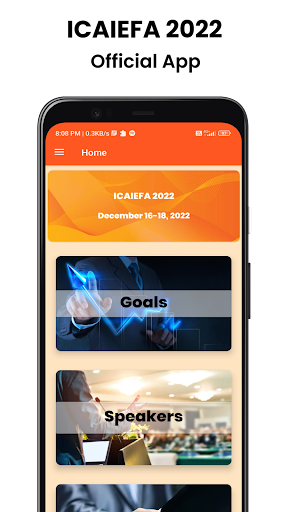 Android application ICAIEFA 2022 screenshort