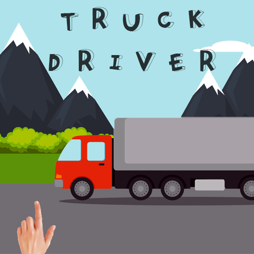 Truck Driver - Draw a road logo