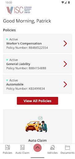 Veterinary Ins. Serv. Company Screen 2