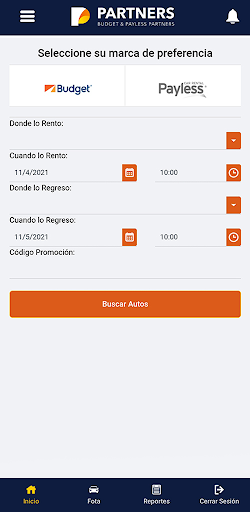 Android application Partners BT screenshort