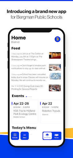 Android application Bergman School District screenshort