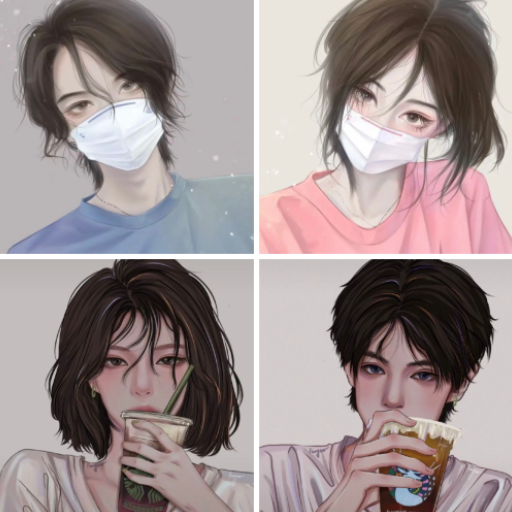 Couple Profile Picture logo