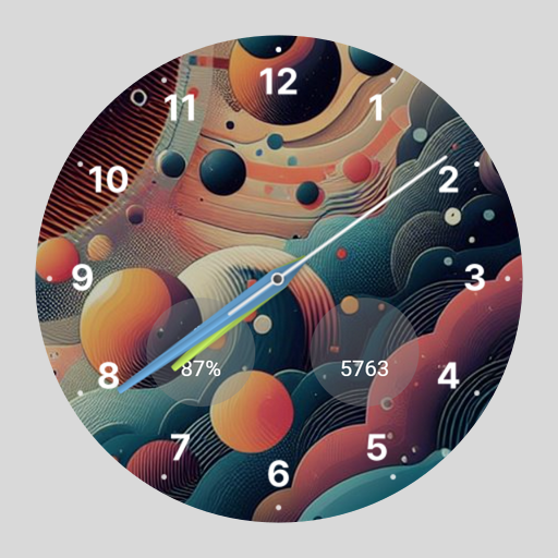 Analog Abstract Colorful Watch Logo