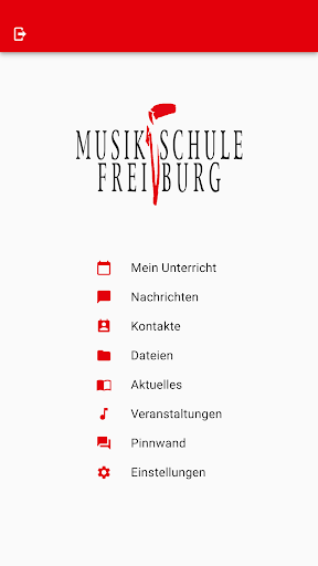 Android application Musikschule Freiburg screenshort
