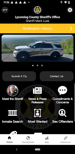 Android application Lycoming Sheriff's Office PA screenshort