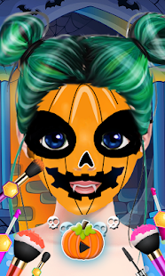 Cute Girl Halloween Makeup Art screenshots 2
