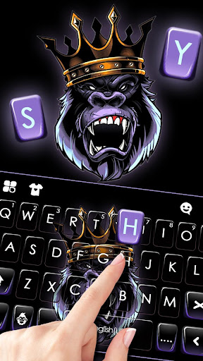 Angry Ape King Keyboard Theme Screen 2