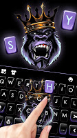 screenshot of Angry Ape King Keyboard Theme