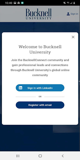 BucknellConnect Screen 3