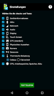 Telefon Test (Phone Test) Bildschirmfoto
