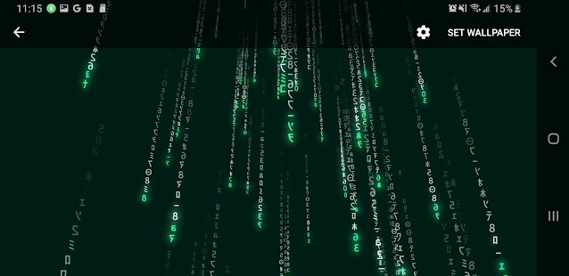 Matrix 3D Live Wallpaper Screenshot