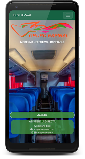Android application Espinal Móvil screenshort