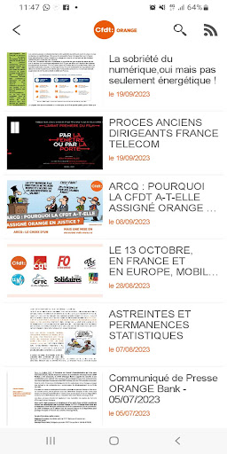 CFDT Orange Screen 3