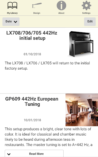 Screenshot of Piano Designer